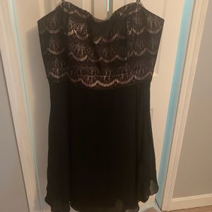 City Chic black/gold dress, size L (20)